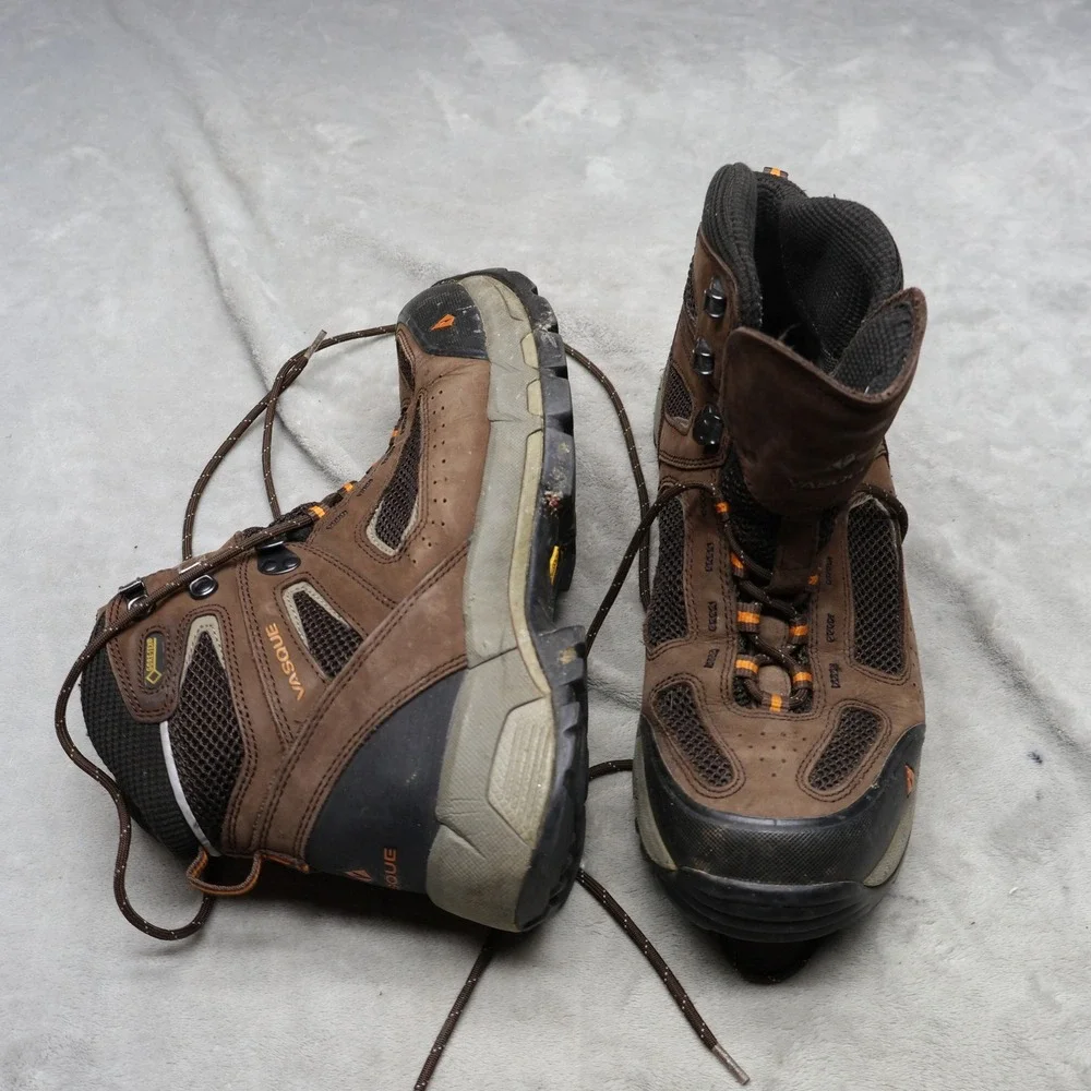 Vasque Mens 10.5M Hiking Boots Brown Breeze‎ 2.0 Mid Gore Tex Rain Trail Trek